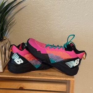 New Balance Vibrant Pink and Black Athletic Shoes